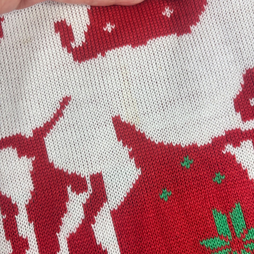 Tipsy Elves Sweater Men XXL Red Reindeer Humping Fair Isle Christmas Crude Funny - Picture 6 of 11